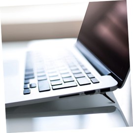 Mobestech 4pcs Adjustable Laptop Stand Portable Notebook Holder for Ergonomic Use Design to Prevent Overheating Compatible Laptops and Keyboards Black