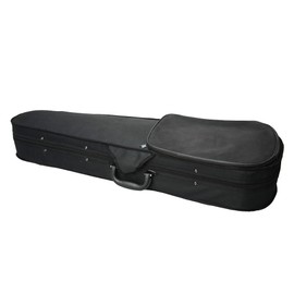Doredo 4/4 Full Size Violin Case, Triangle Shape Violin Case, Cloth Exterior, Soft Lining, Black+Silver Grey
