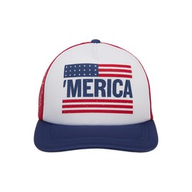 Bioworld 4th of July American Flag ‘Merica Trucker Hat