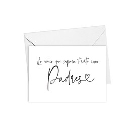 Pregnancy Announcement Card for Parents, Spanish Baby Reveal Card for Padres and New Abuelos, Card for Mom and Dad From Daughter or Son, Baby Reveal Card for New Grandparents to Be
