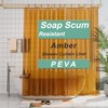 AmazerBath Shower Curtain Liner, 72x72 Transparent Orange Shower Liner, Lightweight