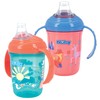 Nuby No-Spill Two Handle Baby’s First Soft Spout Cup with