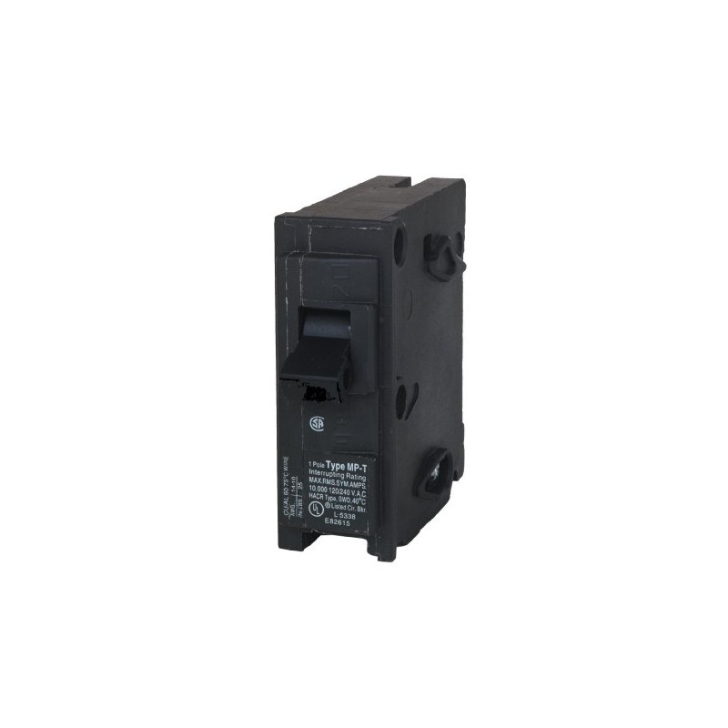 MP125 25-Amp Single Pole Type MP-T Circuit Breaker