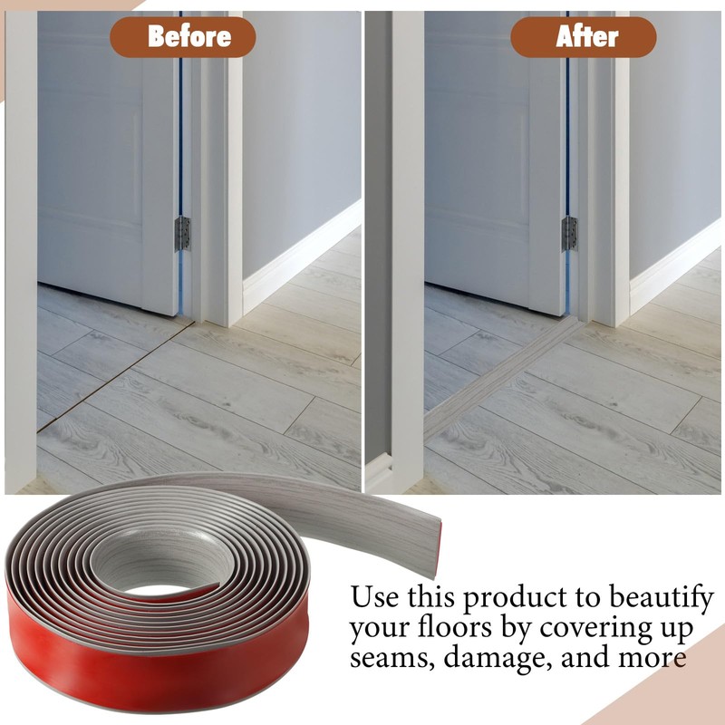 Pangda 12 Ft / 6 Ft Vinyl Floor Transition Strip