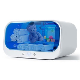 Nail Tool Sterilizer Cleaning Cabinet, LXIANGN Smart Sterilizer for Esthetician 12L Double Layer Large Capacity Cleaner Box Machine for Beauty Salons, Spas, Baby Bottle, Toys, Home Use (White)