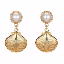 Unbranded Dangle Earrings Gold Paved Earrings Shell Earring,Bohemi