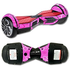 MightySkins Skin Compatible with Self Balancing Board Scooter Hover 2 Wheel Mini Board Unicycle Bluetooth wrap Cover Sticker Flower Power