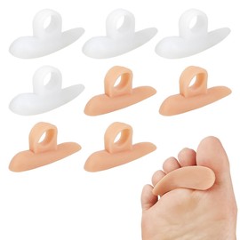 Bangbobi Hammerzehenpolster Korrektoren 4 Paar, Silikon Zehenpolster, Hammerzeh Korrektur Schiene, gegen Schmerzen und Reibungen, Waschbar und Wiederverwendbar