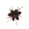 Zac's Alter Ego Fur, Feathers & Sequins Fascinator/Flower on Clip