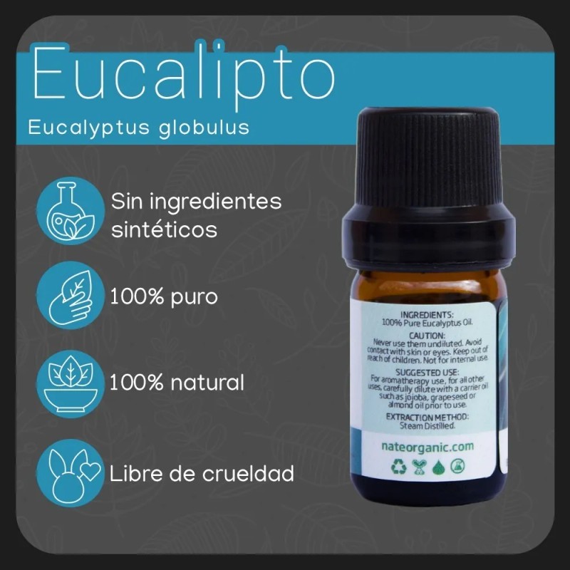 Aceite Esencial Eucalipto100% Puro Y Natural Eucalyptus