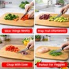 DIVCHI Bamboo Cutting Board Wooden Chopping Board for Kitchen Durable