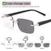 YIMI Photochromic Bifocal Reading Glasses Blue Light Blocking Spring Hinge