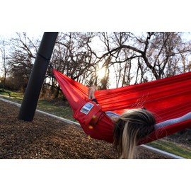 Equip Lightweight Hammock – Perfect Backpacking Hammock, Portable Hammock & Camping Hammock – Select Styles Hold Up to 500lbs – Various Outdoor Hammock Colors & Patterns Fiery Red