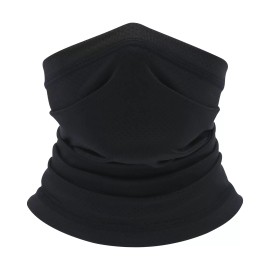 Unbranded Summer Cooling Neck Gaiter Sun Shield Face Mask UV Protector Bandana Neckerchief - Black