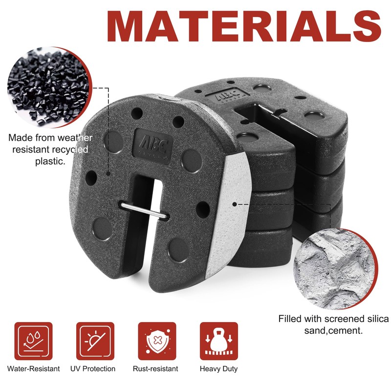ABCCANOPY Easy Canopy Weights with Lock Design for Wind Resistance,