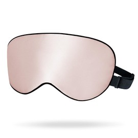 OLESILK Silk Sleep Mask, Pure Silk Blackout Eye Mask for Sleeping with Adjustable Strap, Blindfold for Men Women, Light Plum