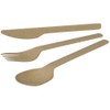BIOZOYG Organic Reusable Cutlery Sturdy Plastic Cutlery Spoon I Compostable
