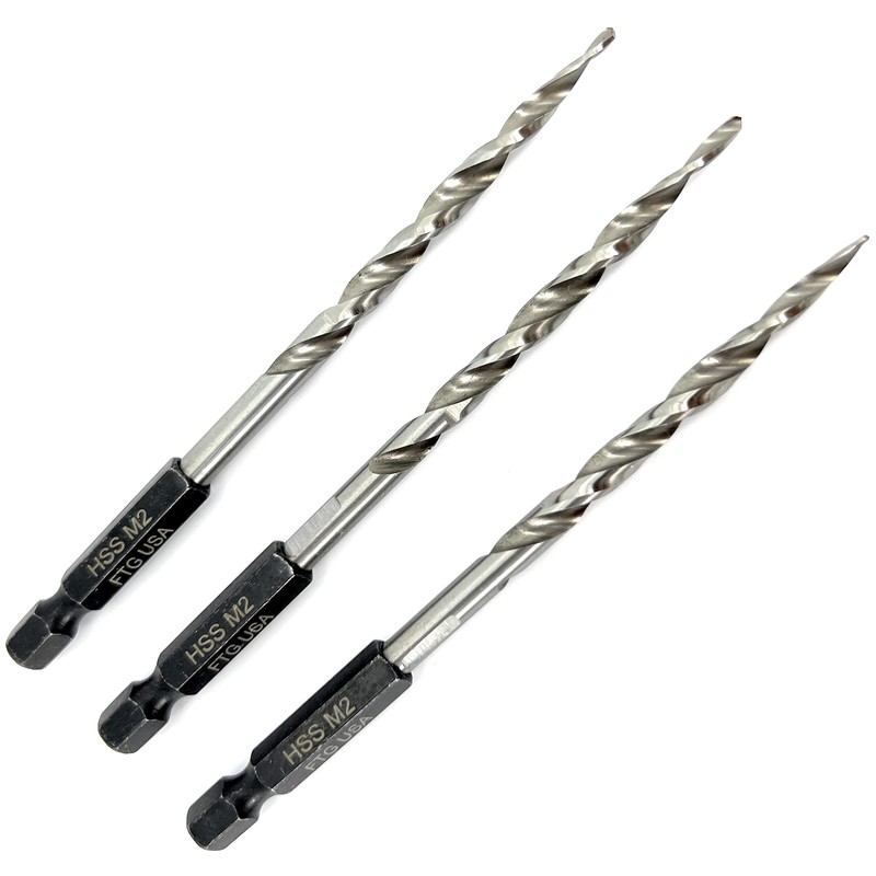 FTG USA Tapered Countersink Drill Bit Set 3 Pc #10