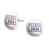 Kamala Harris 2024 Novelty Silver Plated Stud Earrings