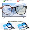 ZogCowy Blue Light Blocking Glasses, TR90 Retro Half Round Computer