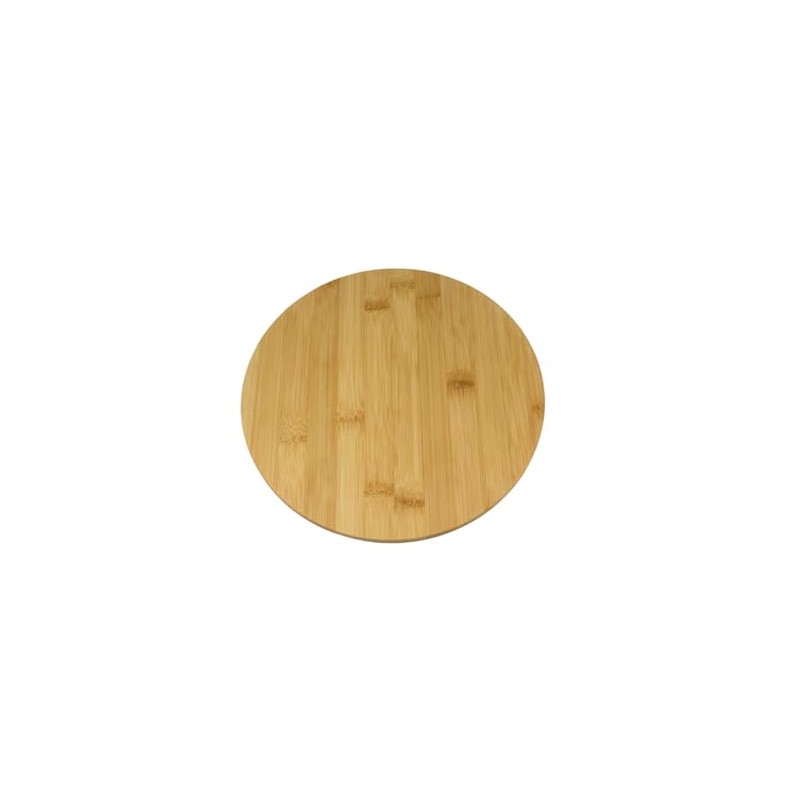 Tsukasaki 30-403-2 Round Bamboo Cutting Board, 9.8 inches (25 cm)