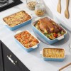 MALACASA Porcelain Baking Dish Set of 4 Bakeware Set Rectangular/Ov