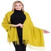 CJ Apparel Yellow 100% Cashmere Shawl Pashmina Scarf Wrap Hand