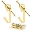 QWORK Picture Hangers 100 lb, 20 Pieces Heavy-Duty Picture Hooks