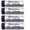 Blomiky 4 Pack 3.6V 2700mAh ER14505 Lithium AA Size Li-SOCL2