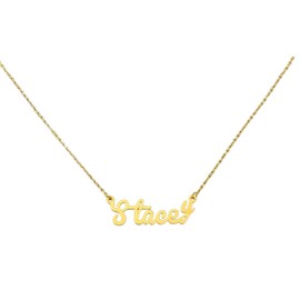 Zotair Name Necklaces made from tarnish free stainless steel (Stacey (Gold))