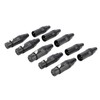10pcs XLR Connector Professional 5 Male 5 Female High Conductivity