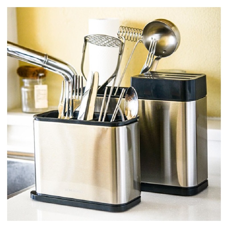 Mobengston stainless steel cutlery case kitchen cutlery holder, stainless steel
