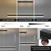 Matven Linear Pendant Lights Kitchen Island, Dimmable LED Chandeliers for