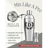 Onebttl Cocktail Shaker Bar Set Gifts with Initials, 24oz Mixer