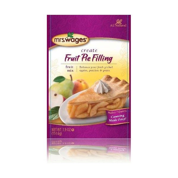 Mrs. Wages Fruit Pie Filling Mix - 6 (SIX) - 3.9 oz packets6
