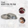 KitchenDance 9 Inch Pie Tins - Premium Disposable Pie Pans