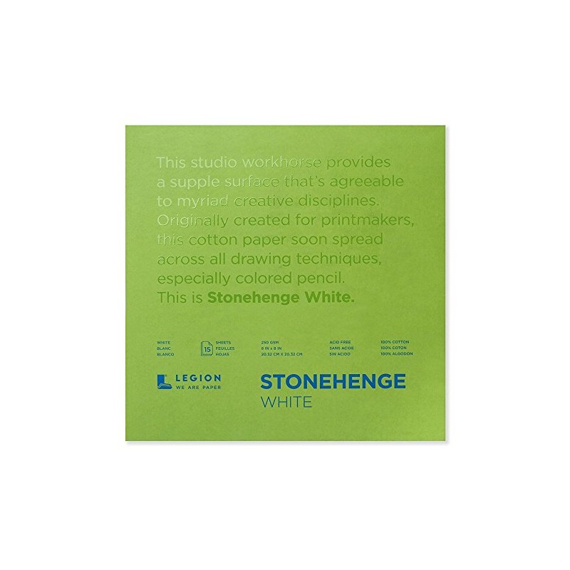 Stonehenge STONEHANGE PAPER 8X8 WHITE 90LB, 8 x 8