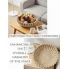 Ruffle Decor Large Decorative Bowl,fruit bowl kitchen stone bowl,bowl decor,Trendy