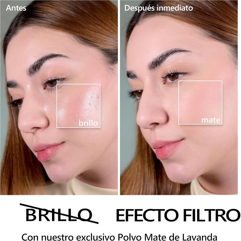 Chillab Polvo Compacto Lavanda (Morado), Matificante 10g