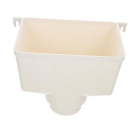 UPKOCH Downspout Adapter for Drain Pipe PVC, 110x75mm Rainwater Collection System with Gutter Diverter and Square Funnel, Compatible with 3x4 Downspout and Drainpipe PVC