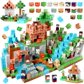 Magnetic Building Blocks, Magnetic Toy Blocks, 150 Pieces Magnetic Building Blocks Building Toy, Magnetic Block Set for Boys Girls, STEM Montessori Toy from 3 Years, Gift for Children