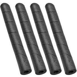 LifCratms 2 Pcs Black Pool Noodles Foam, 7.4 Inches Snake Pipe Wrap Protection for Swimming Pool Outdoor Indoor Handle and Winter Water Pipes