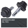 SKIR'CO (Pack of 50) Roofing Bolts, Hex Head 4.8 x