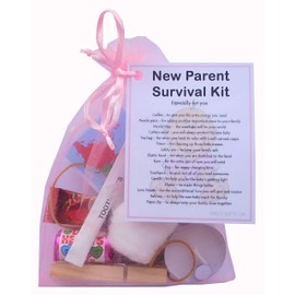New Parents Survival Kit, New Parents Kit, Parent-To-Be/Baby Shower Girl (Pink (Girl))