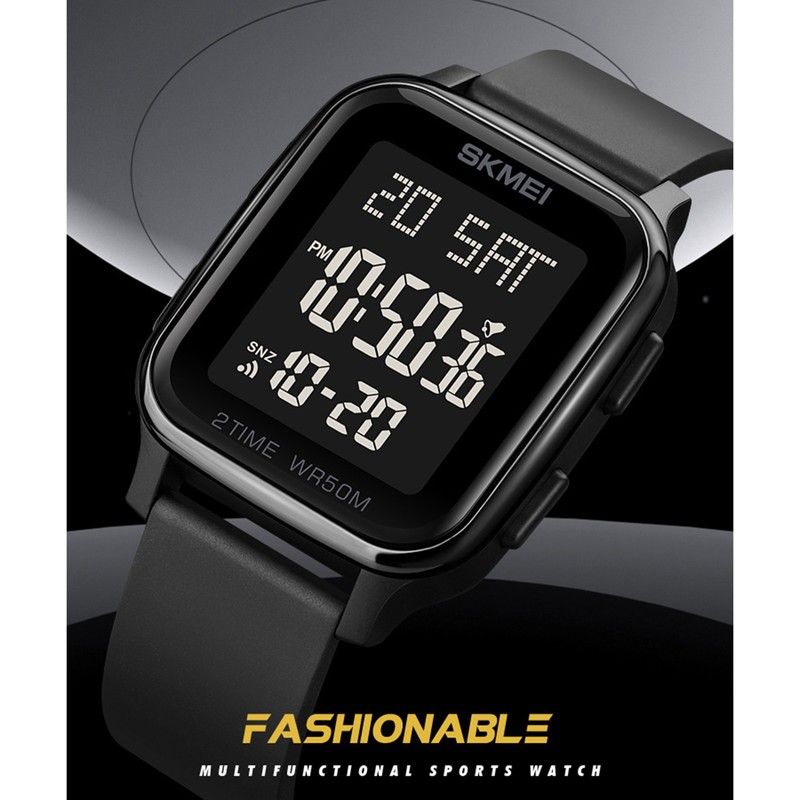 SKMEI 1858 sports watches Countdown double time watch alarm clock
