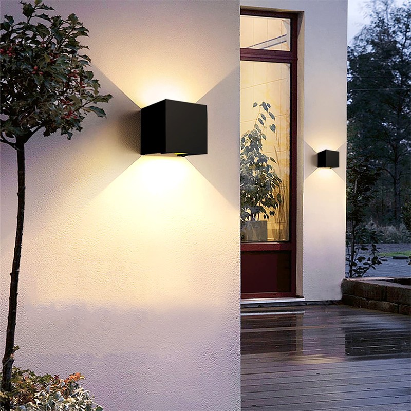 Mille Lucciole 2 Pack LED Outdoor Wall Lights Exterior/Interior, Up