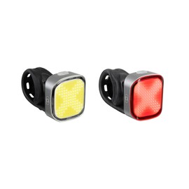 Ultratorch Cube-X LED Cycle Light Set, Fluo/Red/Silver