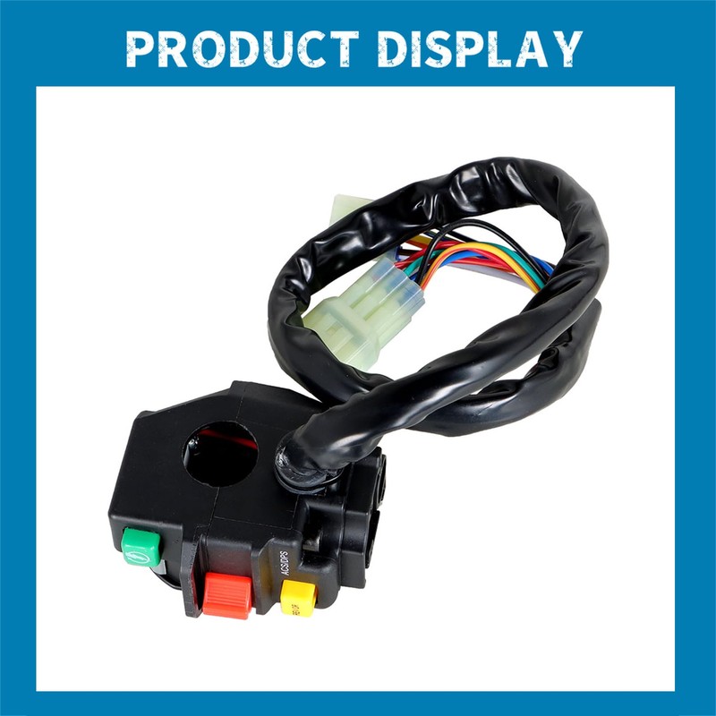 Silscvtt Left Handlebar Switch Start On Off Light Replacement for