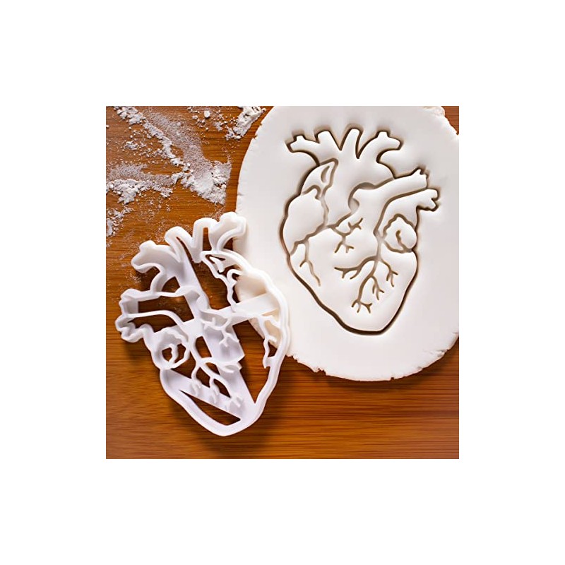 Cortador de galletas anatómico Corazón, 1 pieza - Bakerlogy