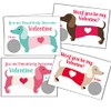 Dachshund Valentine's Day Cards, Scratch Off Card for Kids, DIY